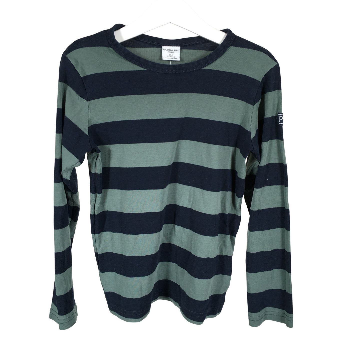 Unisex Polarn O. Pyret - Tricot shirt, size 128 - 134 - Green (1)