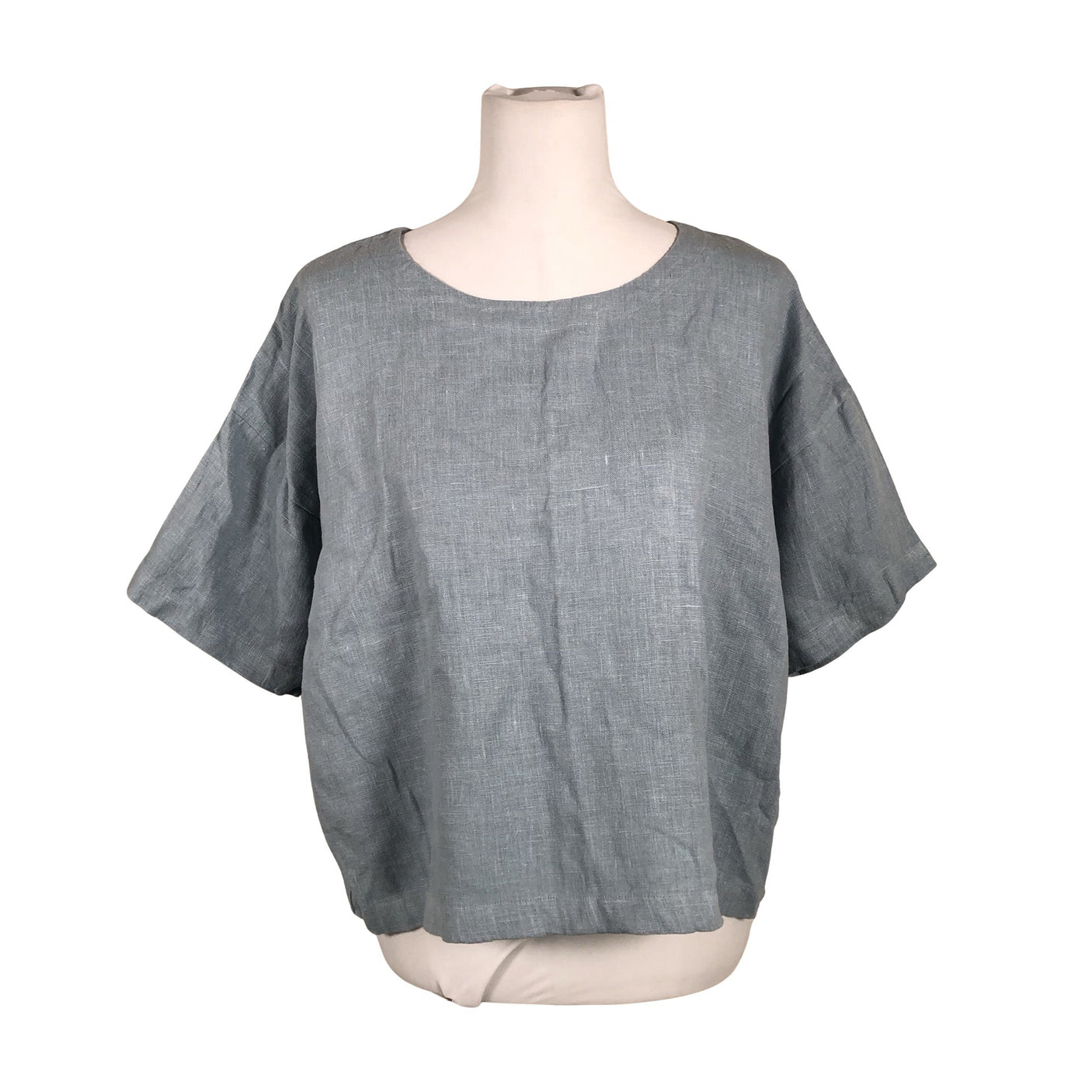 Unisex Puuvillatehdas - Short-sleeved blouse, size 38 - Light blue (1)