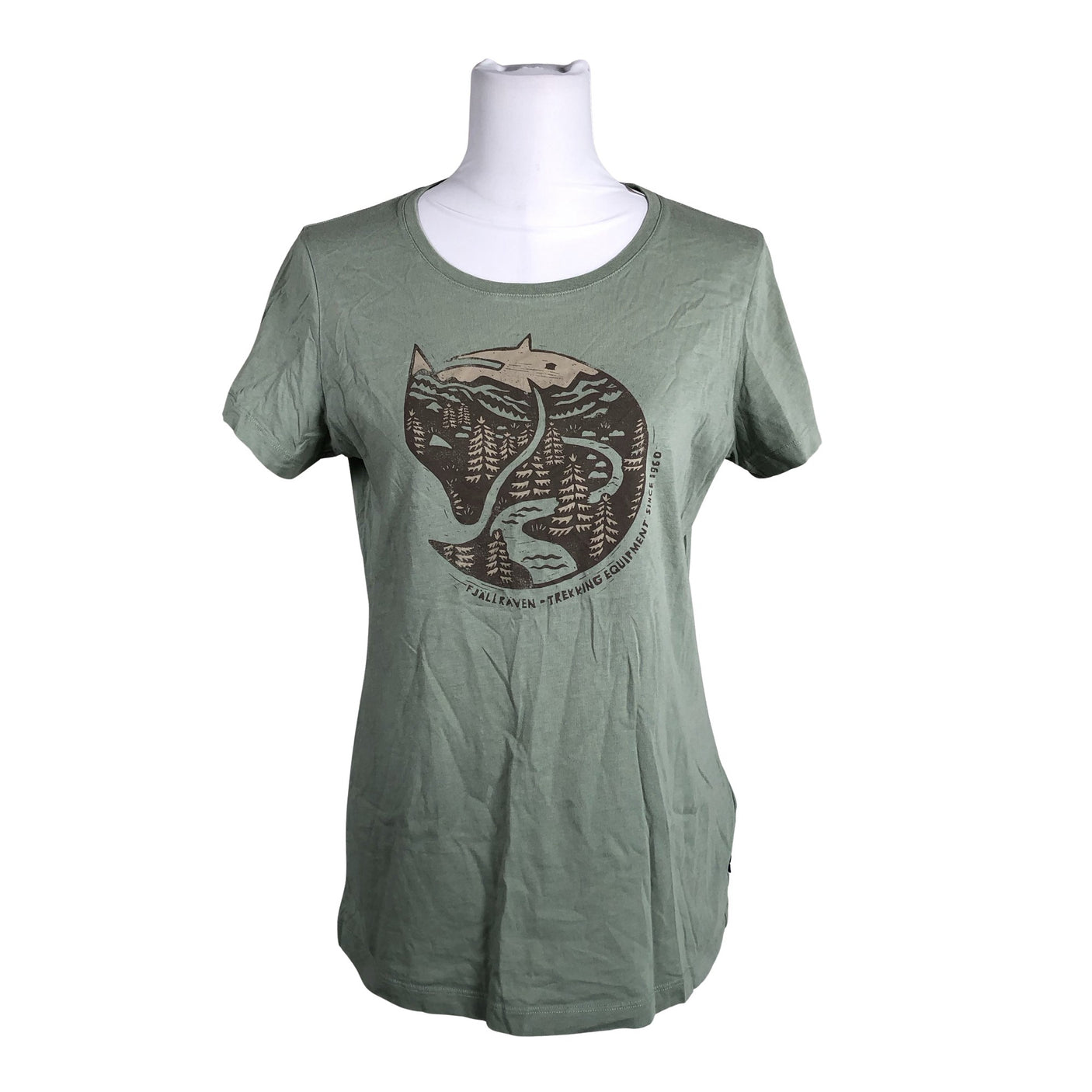 Unisex Fjällräven - T-shirt, size 40 - Green (1)