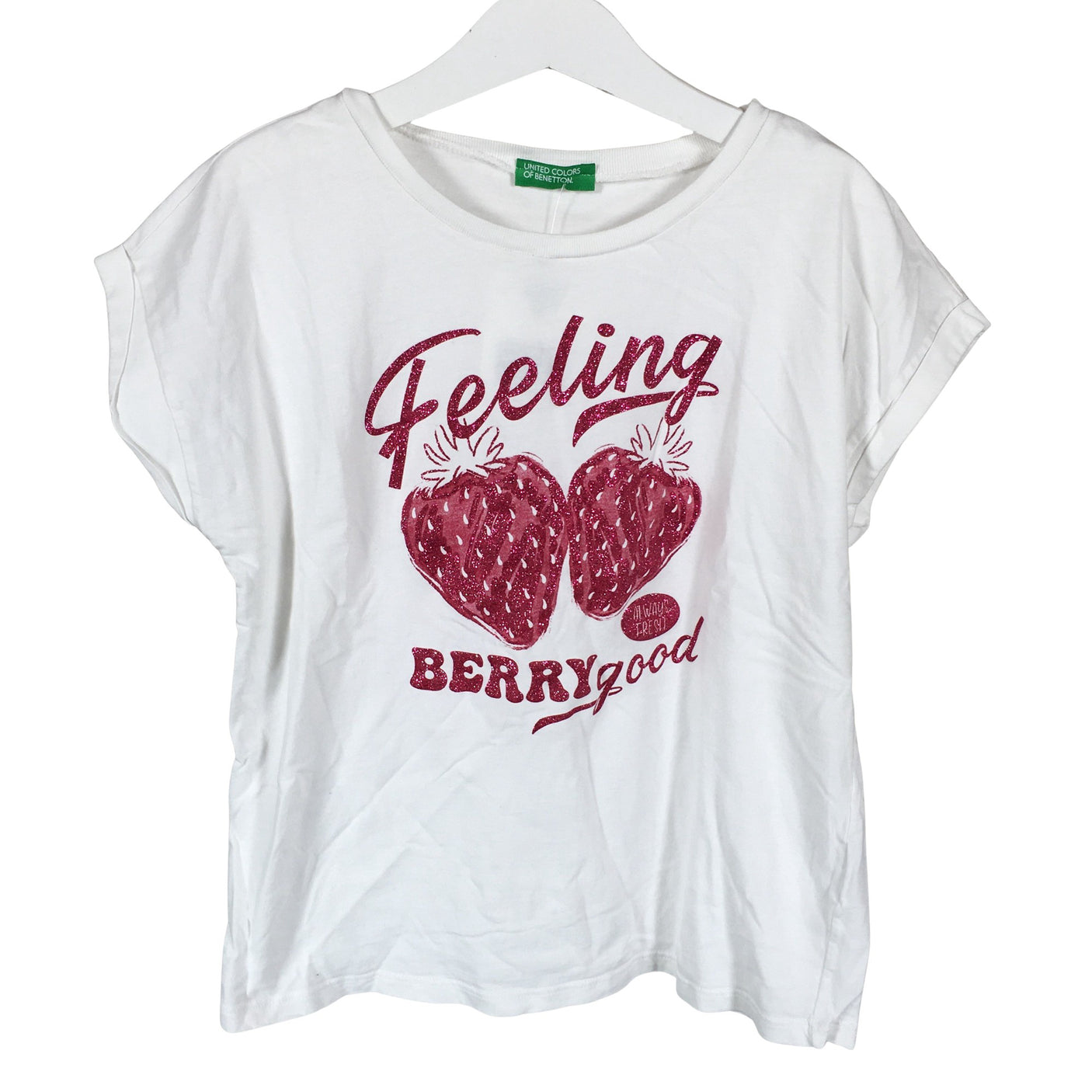 Unisex Benetton - T-shirt, size 140 - 146 - White (1)