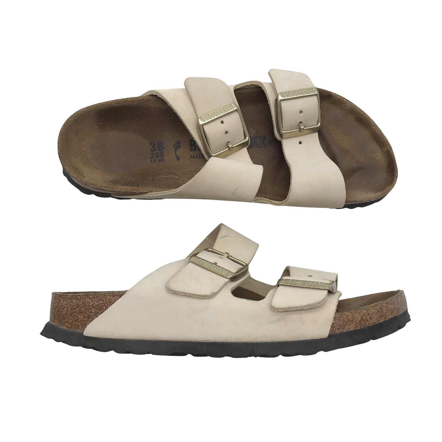 Unisex Birkenstock - Sandals, size 38 - Beige (1)