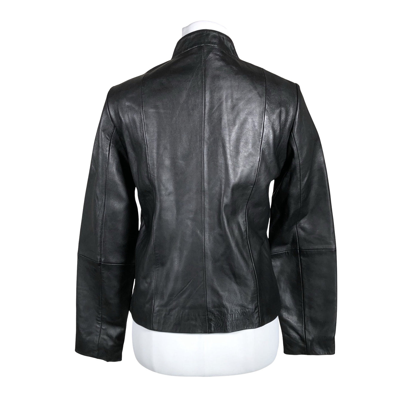 Unisex Cortefiel - Leather jacket, size 38 - Black (2)