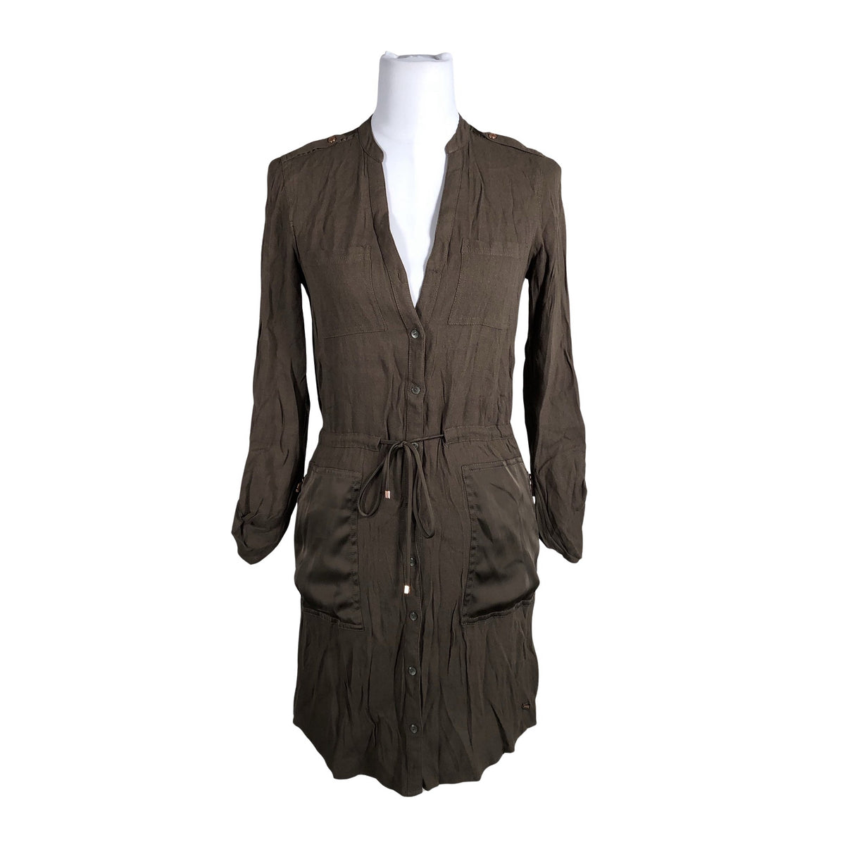 Unisex Tommy Hilfiger - Schiffon tunic, size 34 - Green (1)