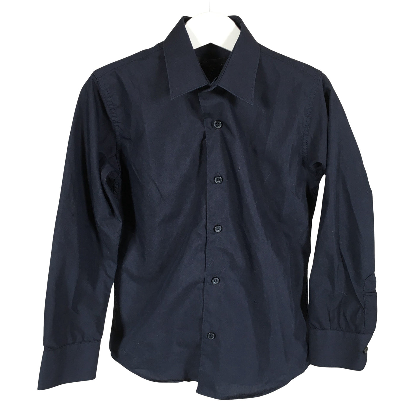 Unisex Mignelin - Collared shirt, size 116 - 122 - Blue (1)