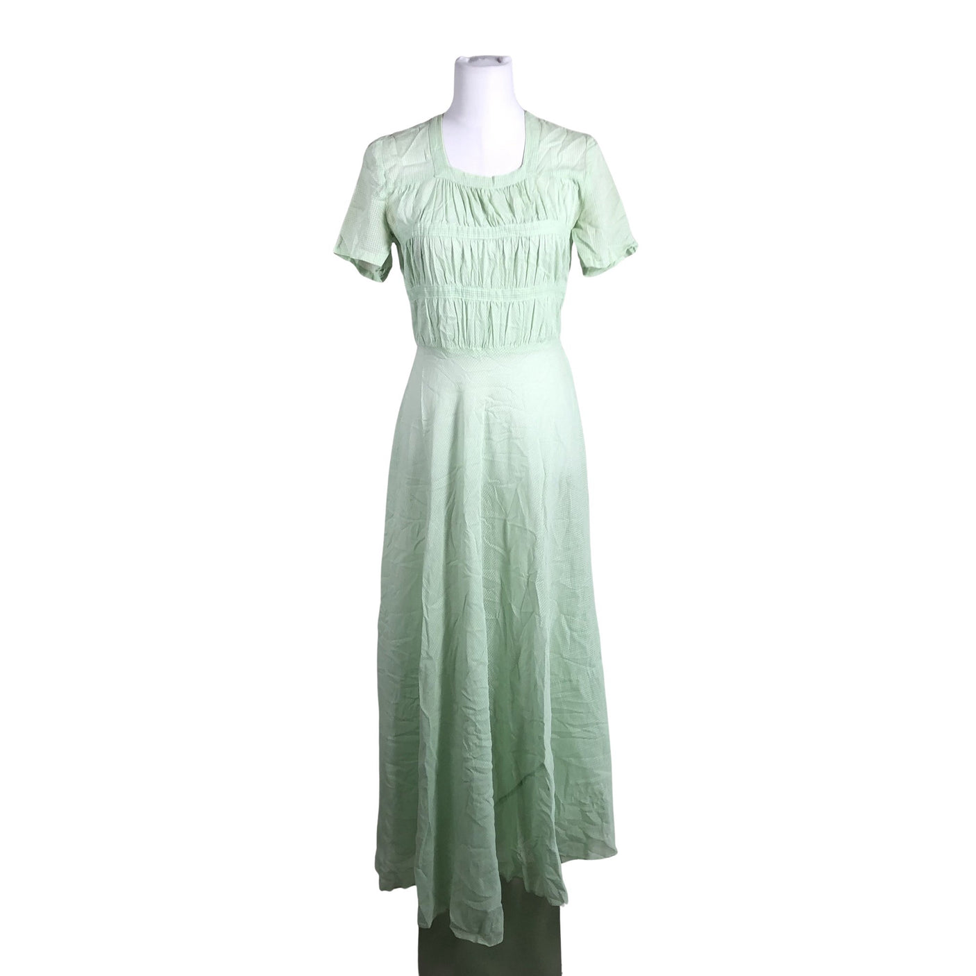 Unisex Handmade - Maxi dress, size 36 - Green (1)