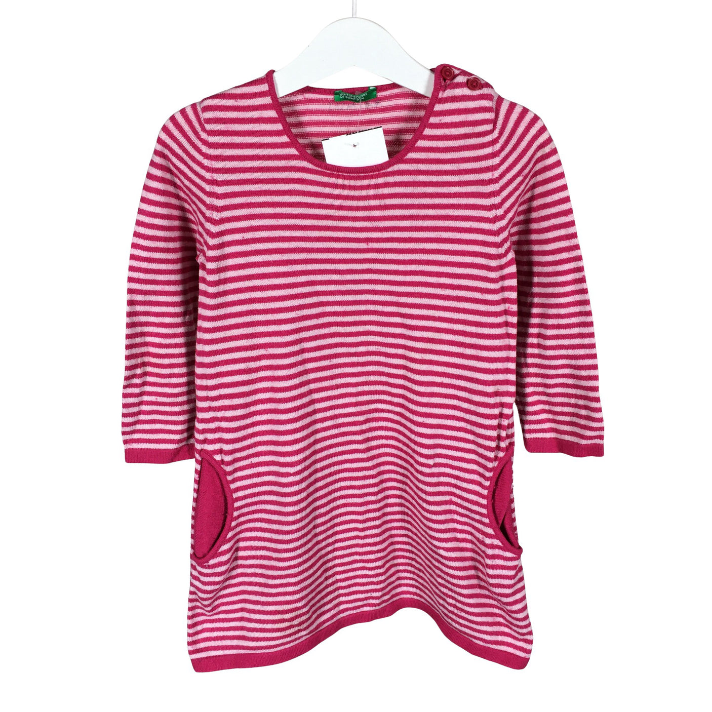 Unisex Benetton - Knit dress, size 110 - 116 - Pink (1)