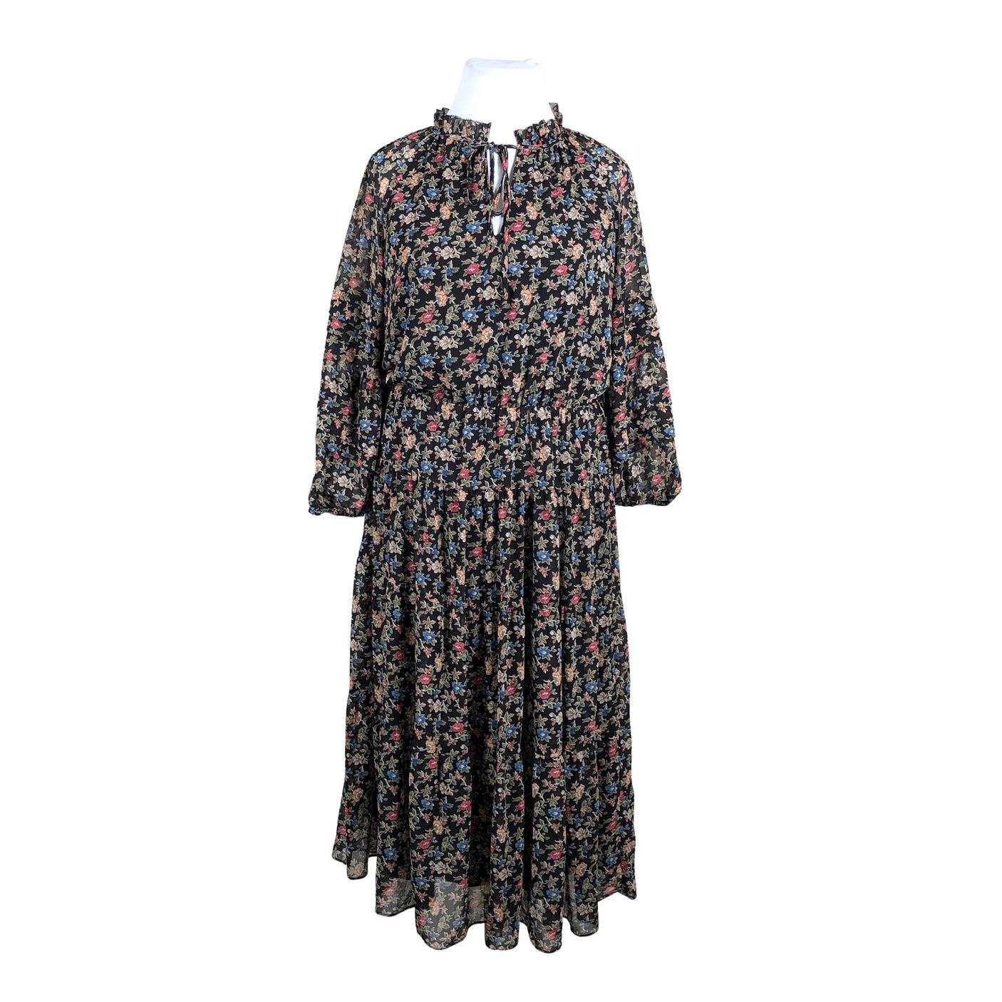 Unisex Lauren Ralph Lauren - Schiffon dress, size 42 - Black (1)