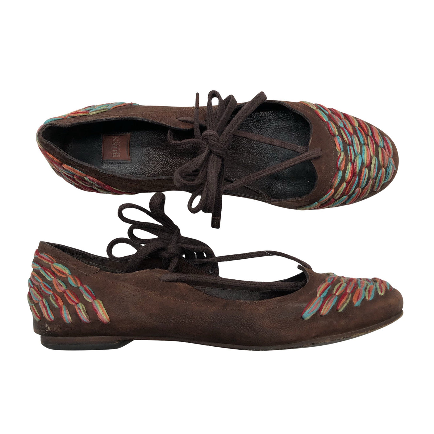 Unisex Hugo Boss - Ballerinas, size 39 - Brown (1)