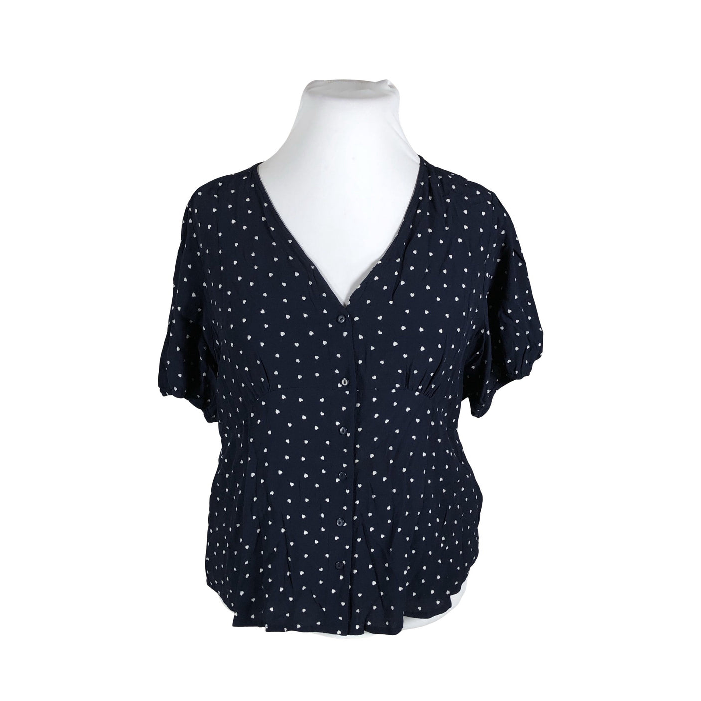 Unisex Marks&Spencer - Short-sleeved blouse, size 44 - Blue (1)