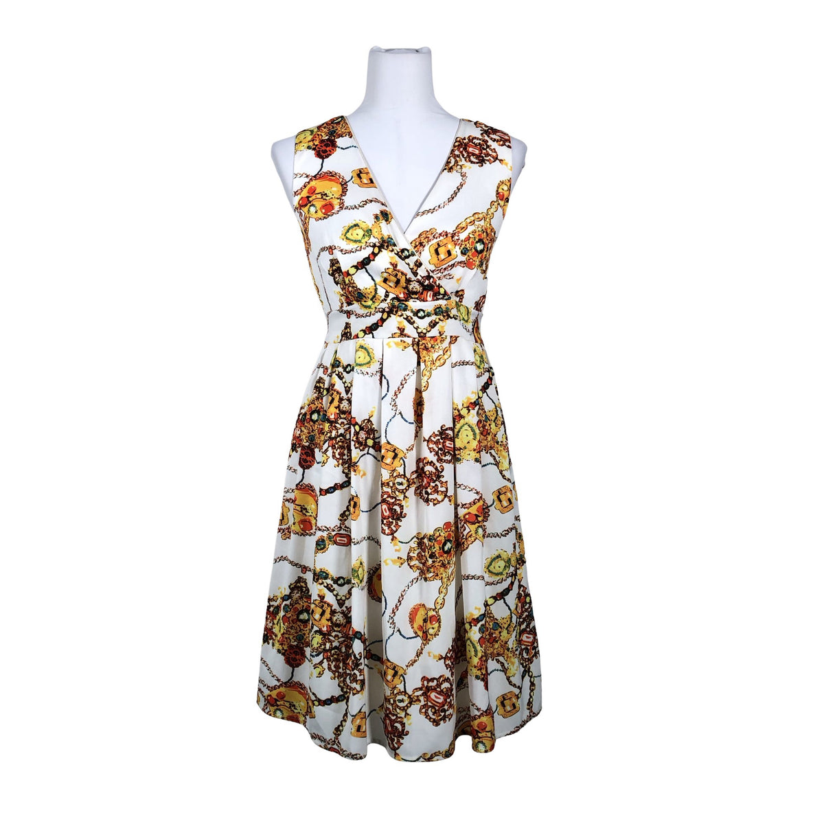 Unisex Andiata - Schiffon dress, size 38 - White (1)