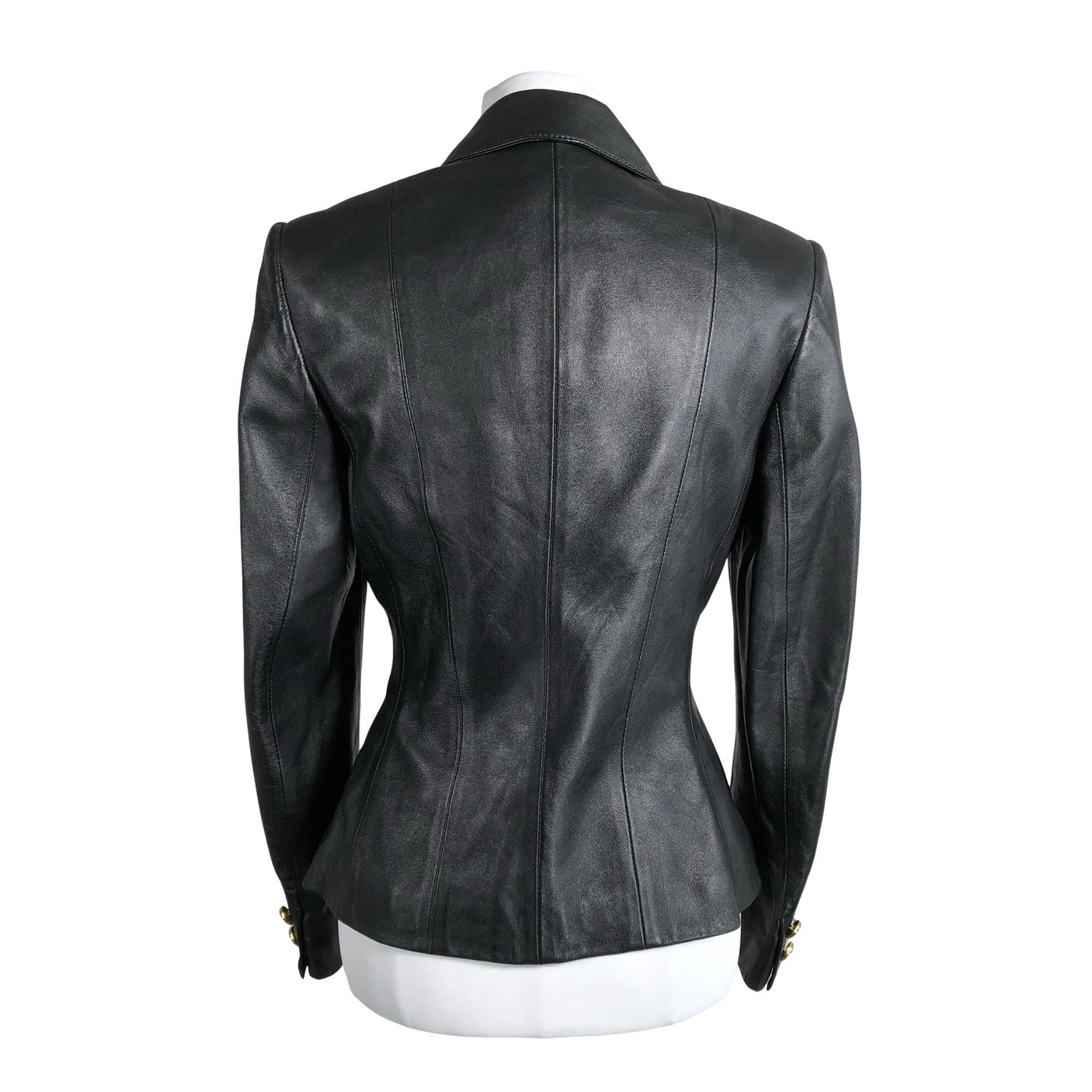 Unisex Versus Versace - Leather jacket, size 38 - Black (3)