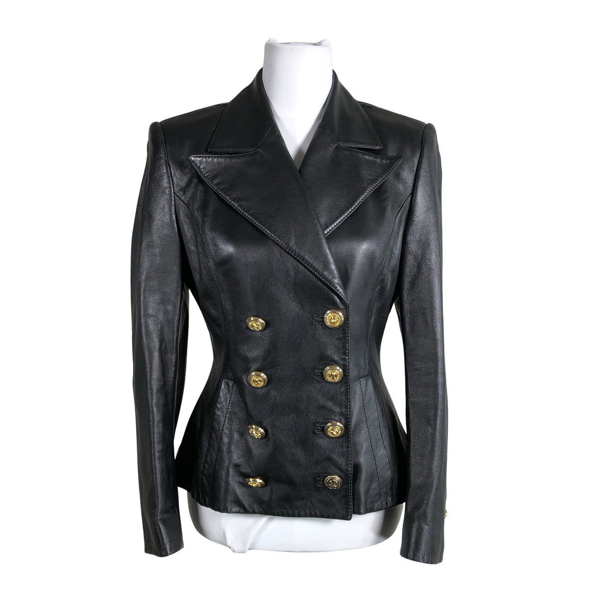 Unisex Versus Versace - Leather jacket, size 38 - Black (1)