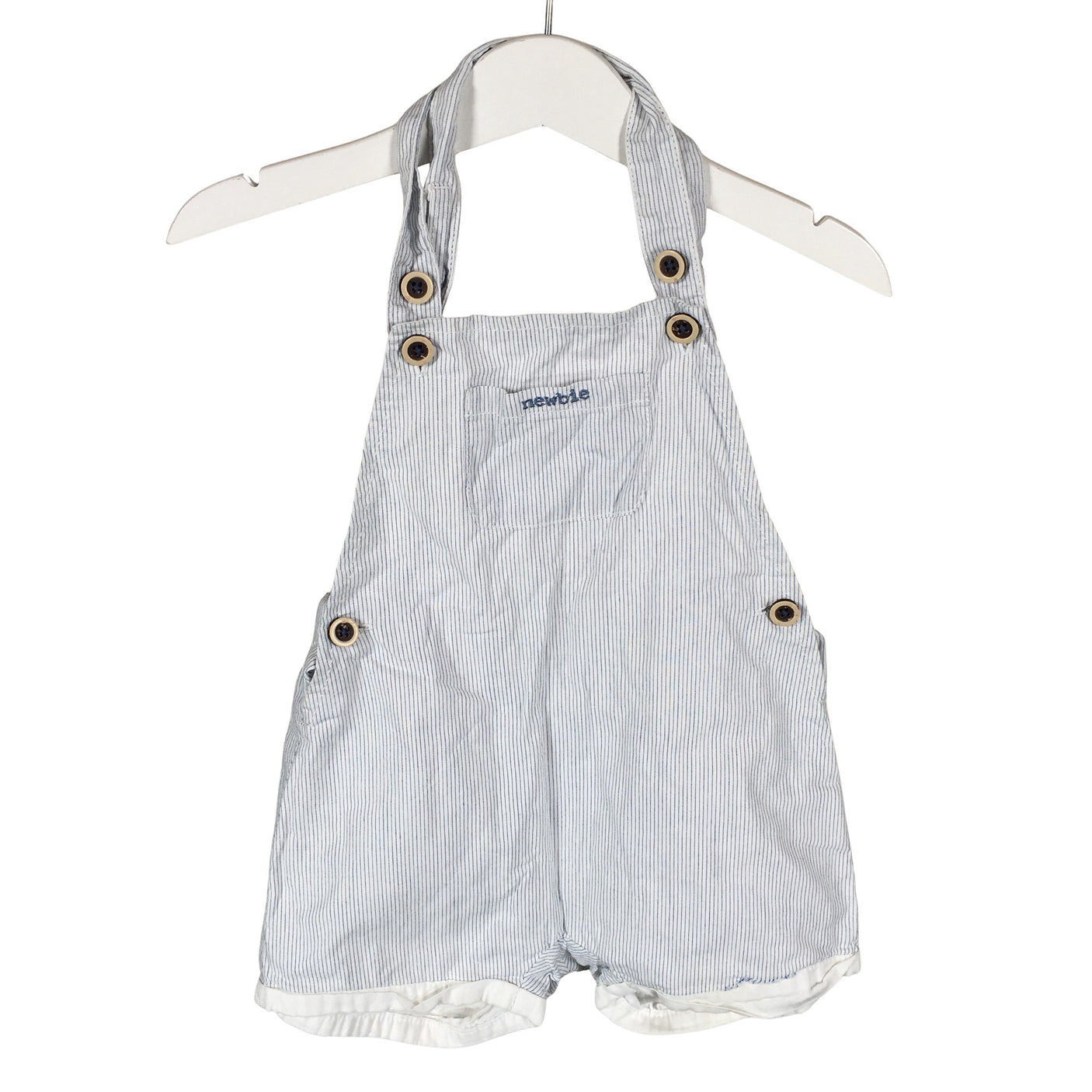 Unisex Newbie - Short overalls, size 80 - 86 - Light blue (1)