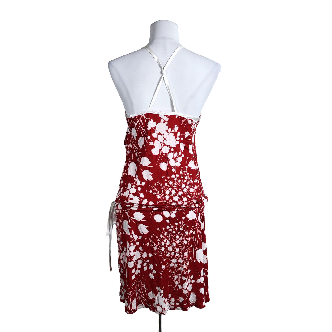 Unisex Benetton - Tricot dress, size 38 - Red (2)