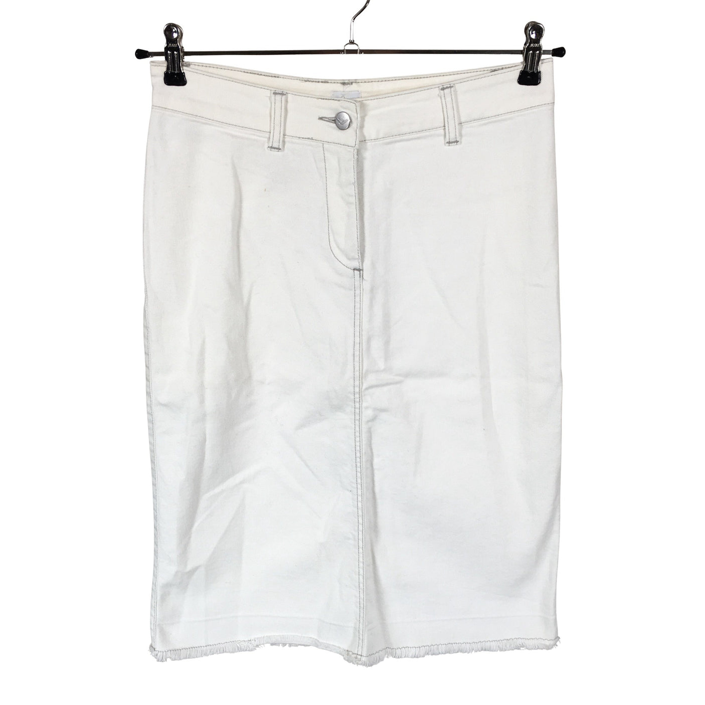 Unisex Boomerang - Denim skirt, size 36 - White (1)