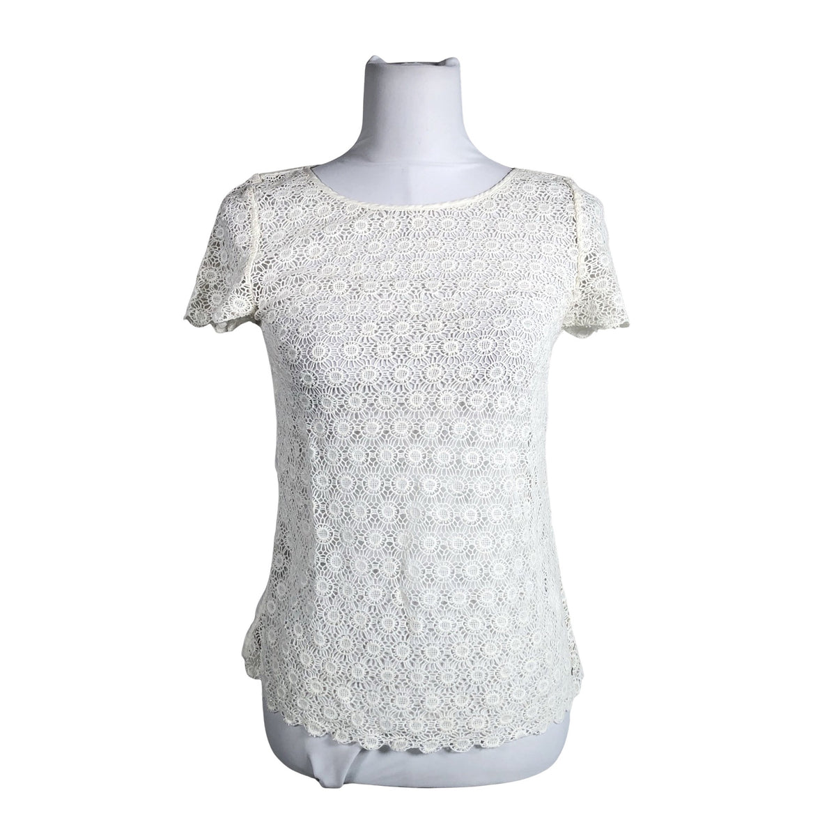 Unisex Tommy Hilfiger - Short-sleeved blouse, size 36 - Natural white (1)