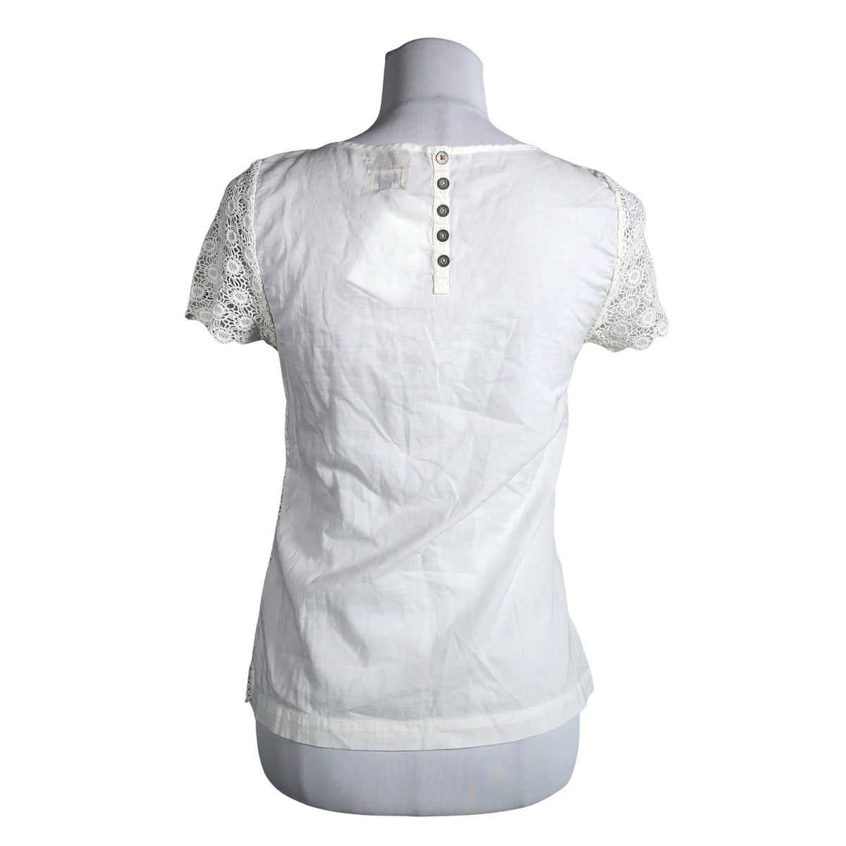Unisex Tommy Hilfiger - Short-sleeved blouse, size 36 - Natural white (2)