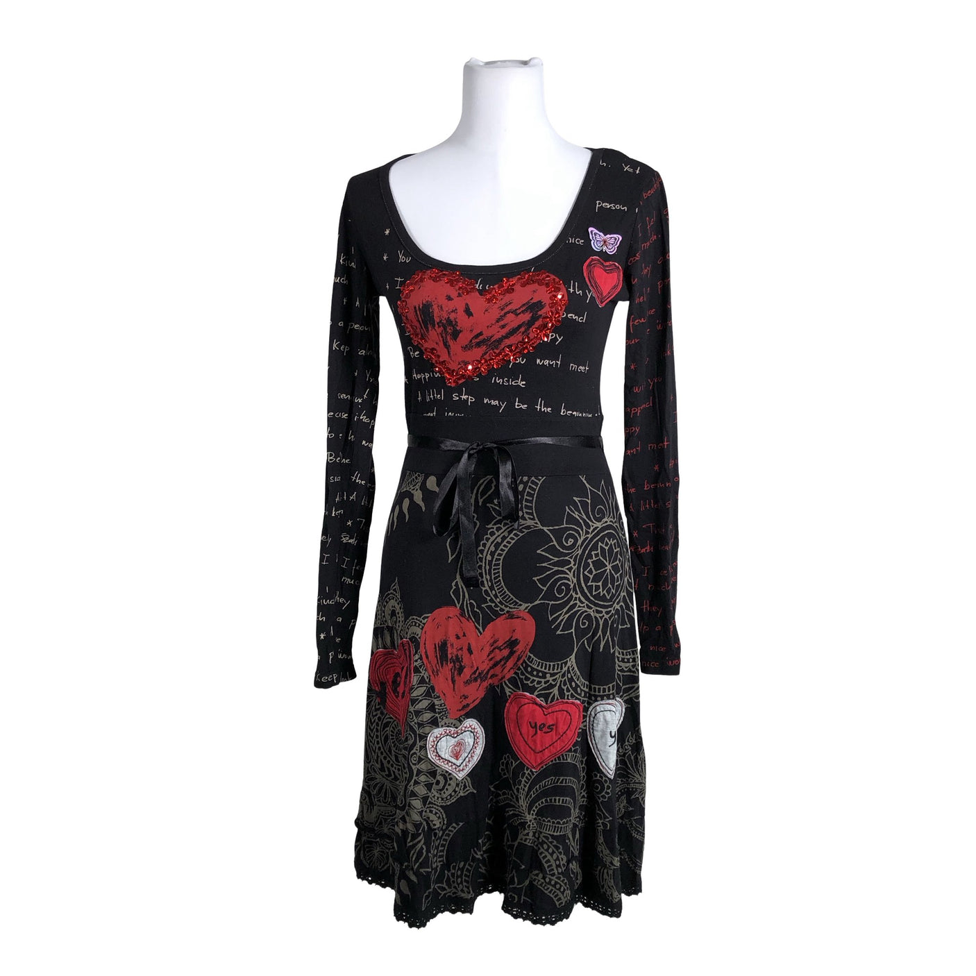 Unisex Desigual - Tricot dress, size 36 - Black (1)