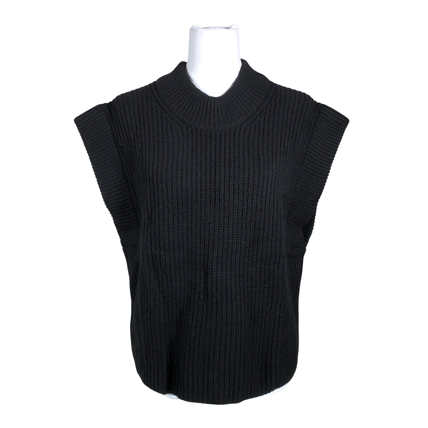 Unisex by Malene Birger - Knit vest, size 34 - Black (1)