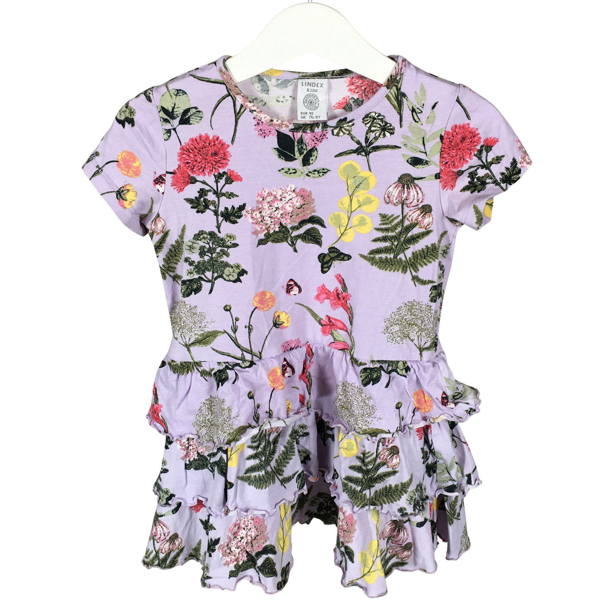Unisex Lindex - Tricot dress, size 86 - 92 - Violet (1)