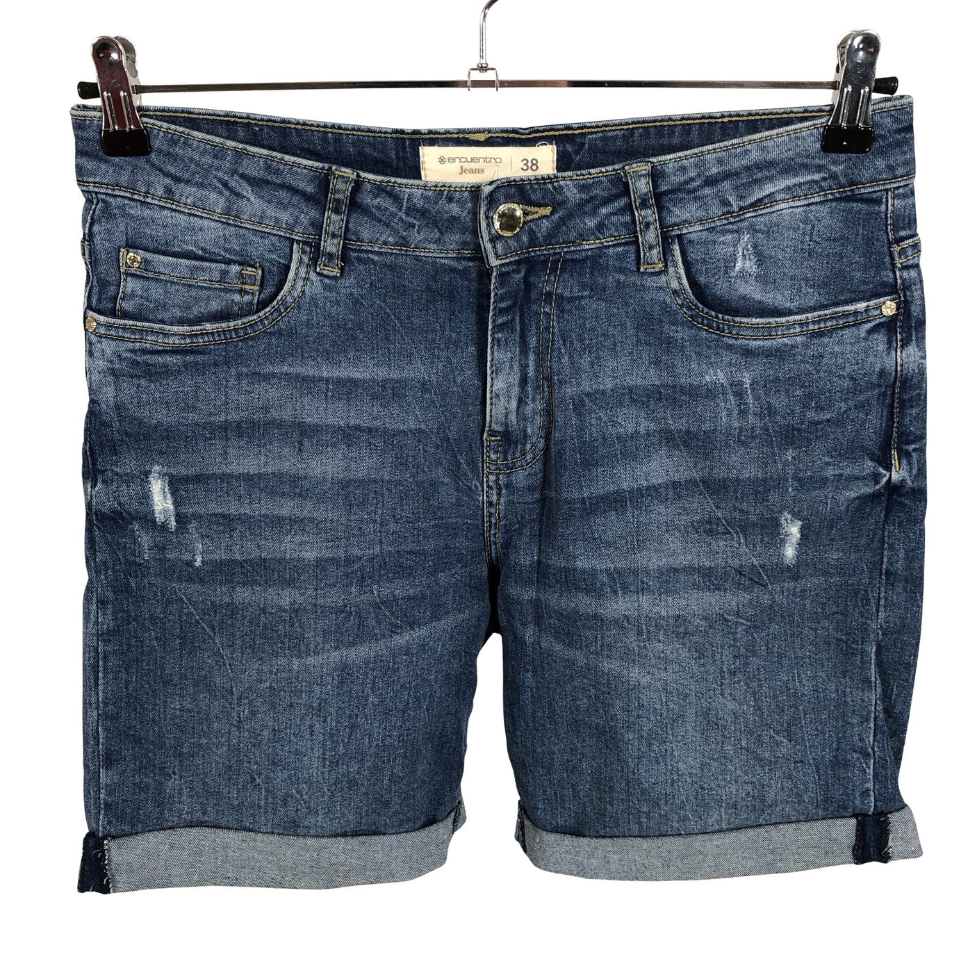 Unisex Encuentro - Denim shorts, size 38 - Blue (1)
