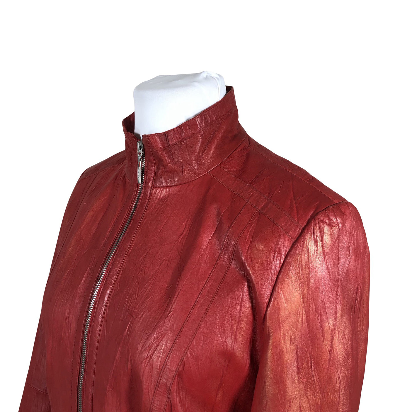 Unisex Gerry Weber - Leather jacket, size 42 - Red (3)
