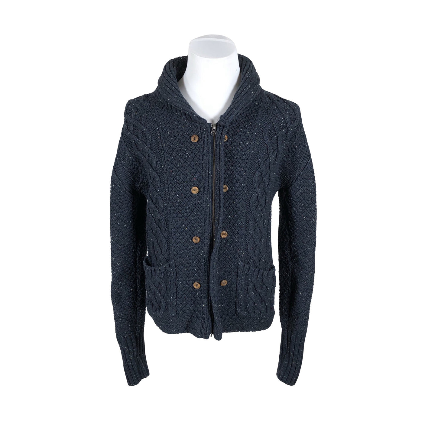 Unisex Lyle&Scott - Cardigan, size L - Blue (1)