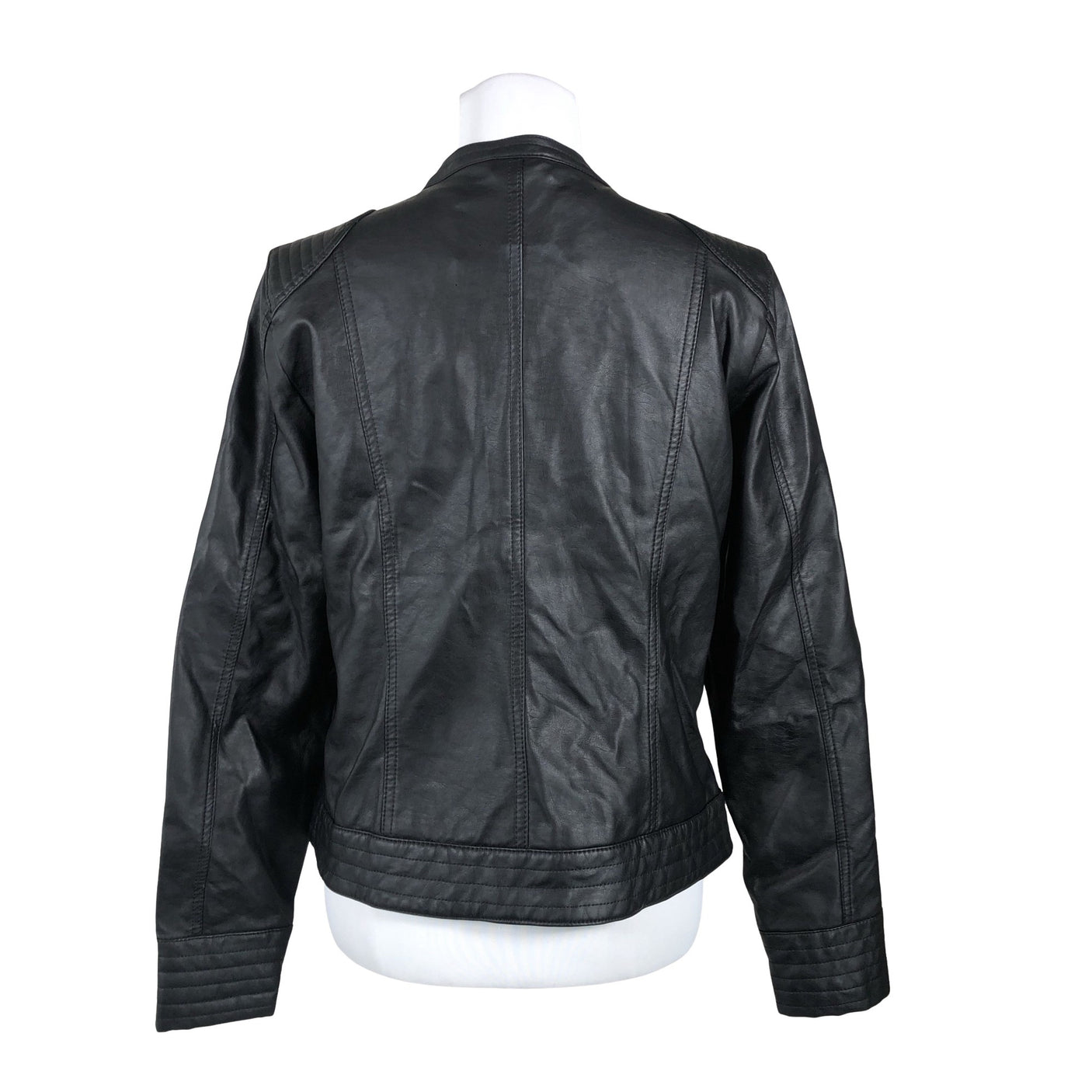 Unisex b.Young - Leather jacket, size 40 - Black (2)