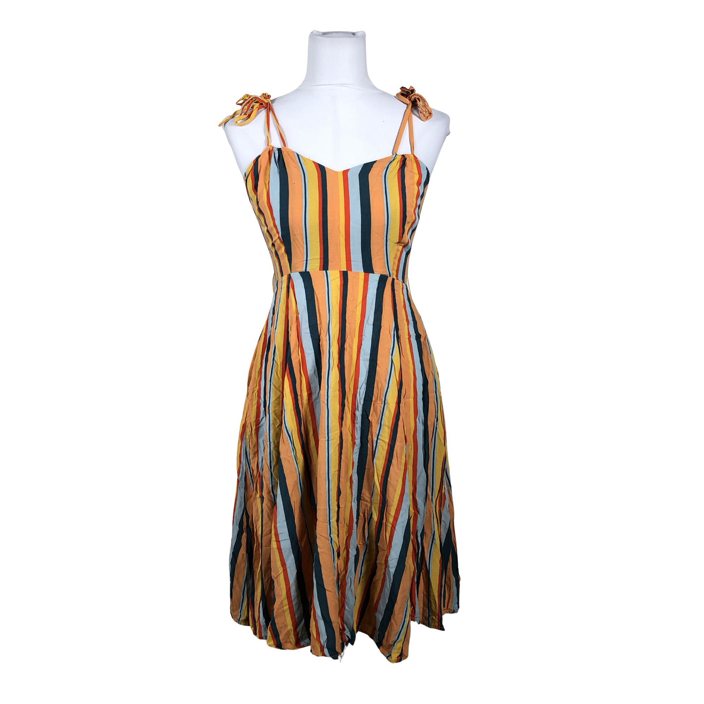 Unisex Collectif - Schiffon dress, size 34 - Yellow (1)
