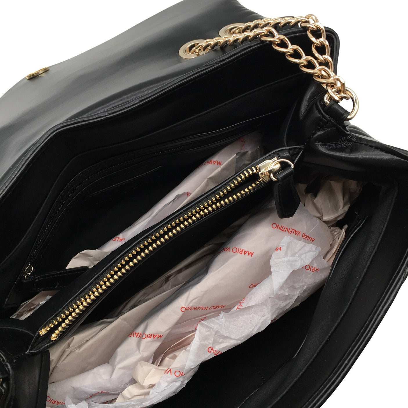 Unisex Mario Valentino - Shoulder bag, size Midi - Black (3)