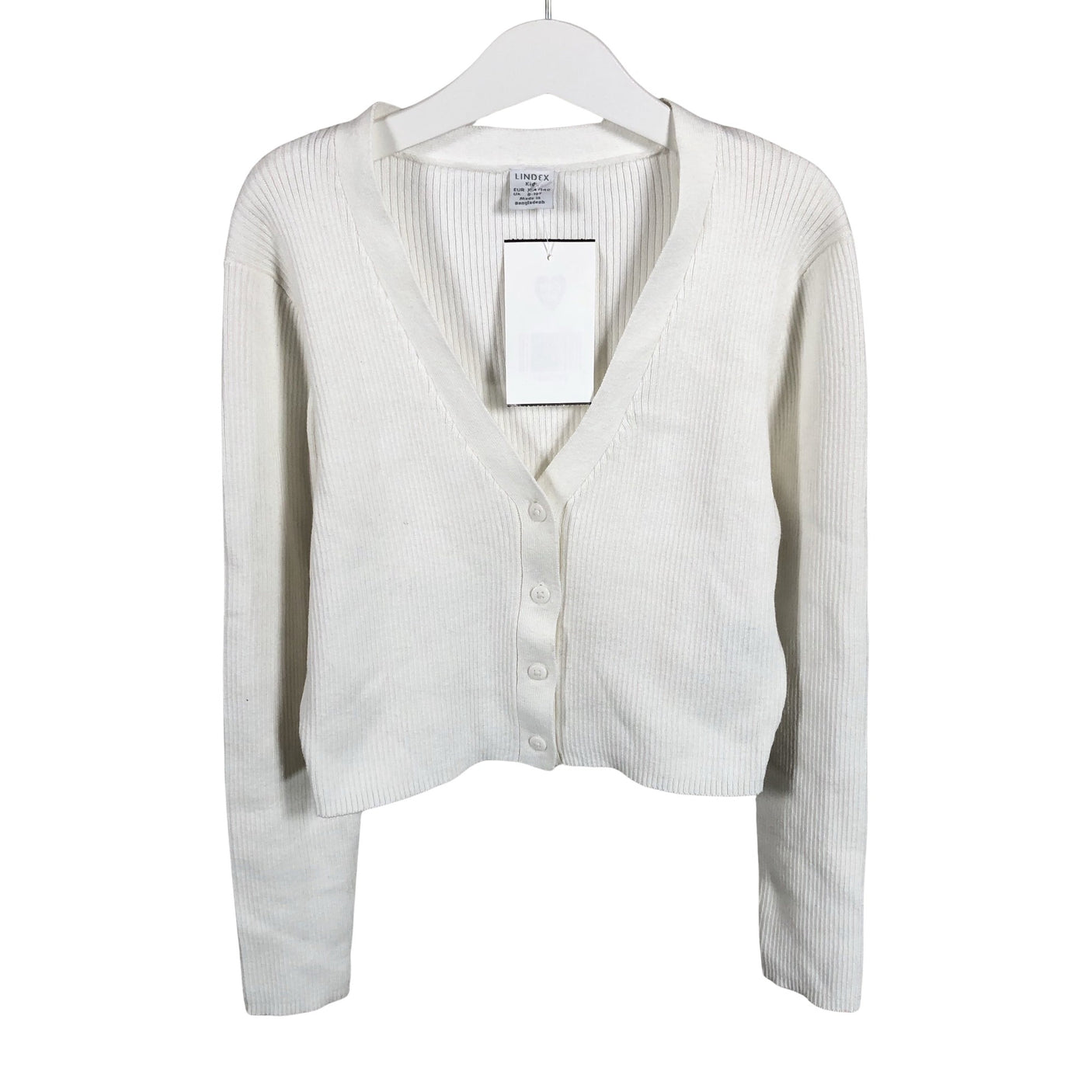 Unisex Lindex - Cardigan, size 134 - 140 - White (1)