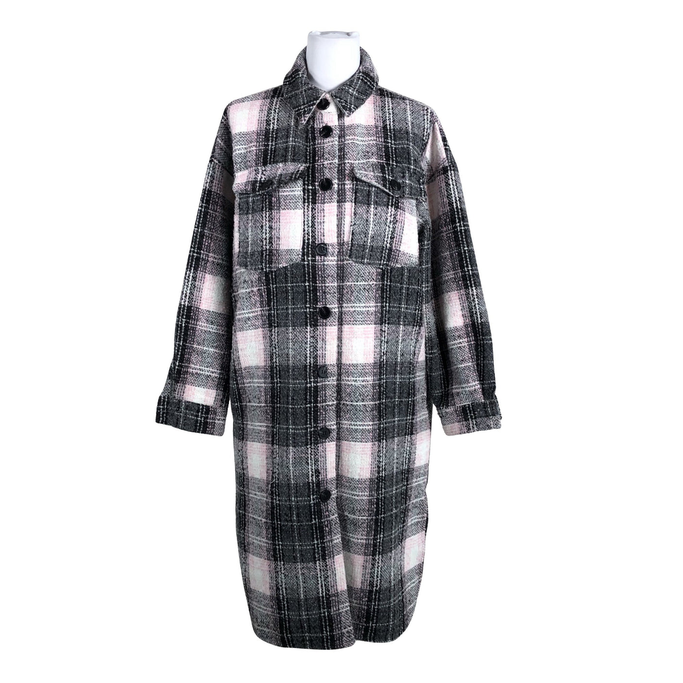 Unisex Ichi - Wool coat, size 38 - Light pink (1)