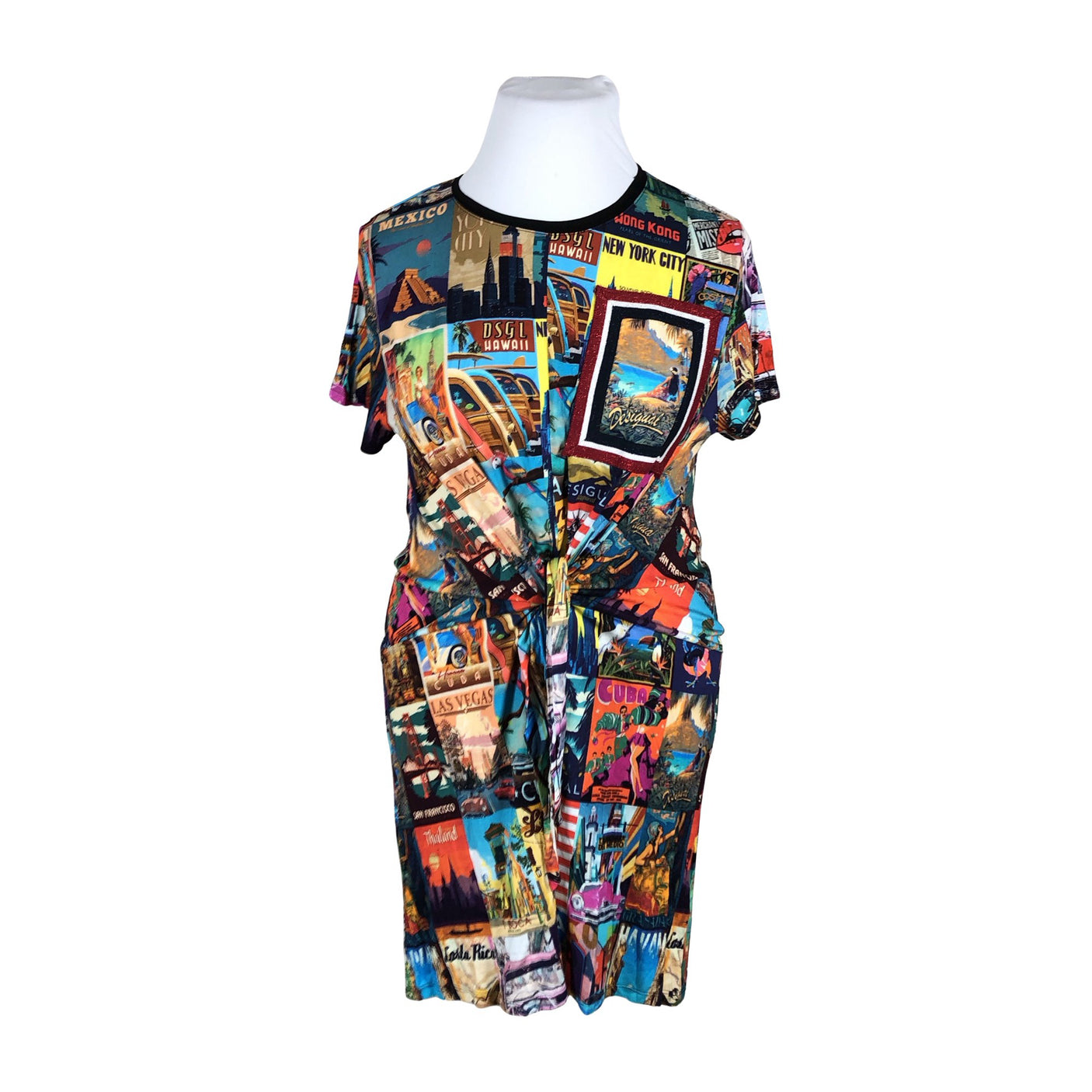 Unisex Desigual - Tricot dress, size 42 - Blue (1)
