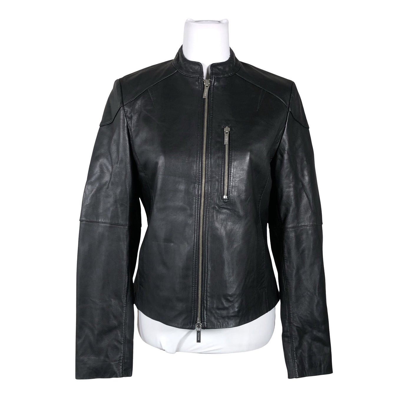 Unisex Tommy Hilfiger - Leather jacket, size 38 - Black (1)