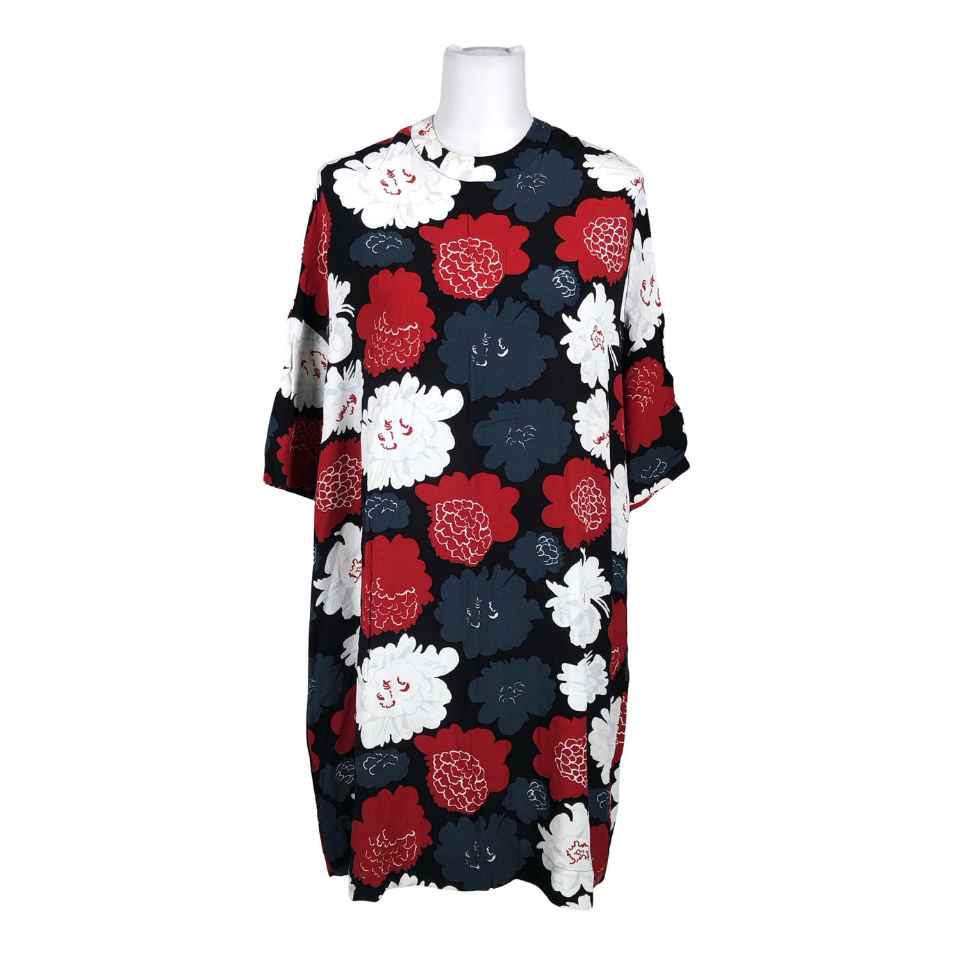 Unisex Marimekko - Schiffon dress, size 38 - Black (1)