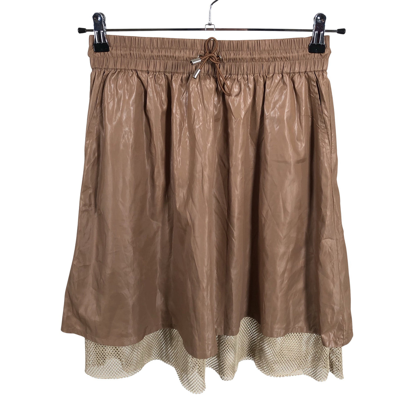 Unisex Just Female - Fabric skirt, size 38 - Brown (1)