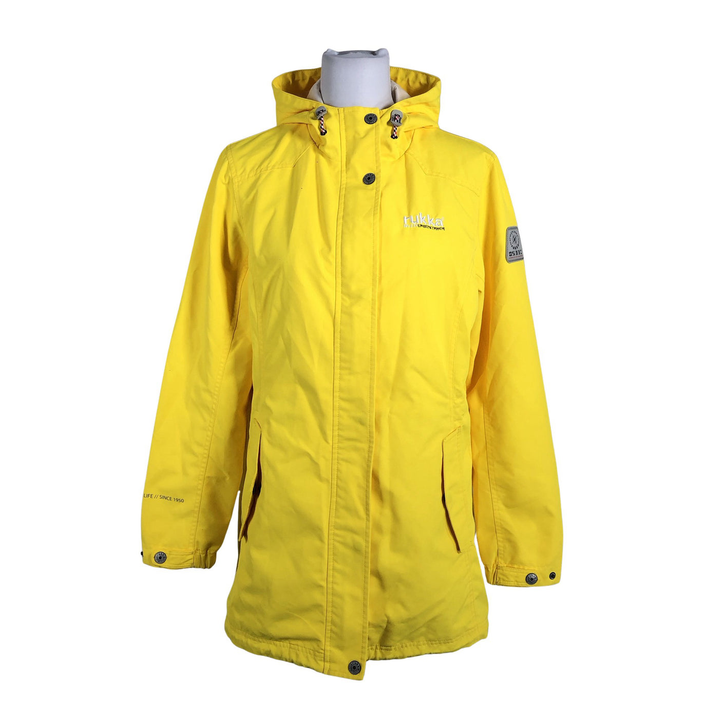 Unisex Rukka - Outdoor jacket, size 38 - Yellow (1)