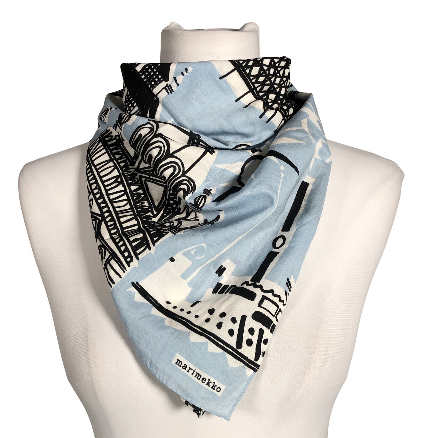 Unisex Marimekko - Scarf, size Mini - Light blue (1)