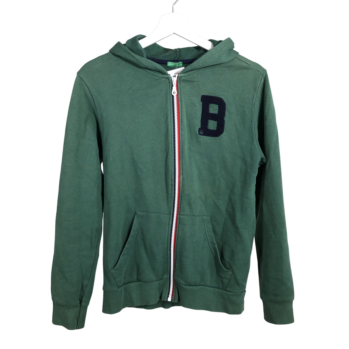 Unisex Benetton - Hoodie, size 158 - 164 - Green (1)