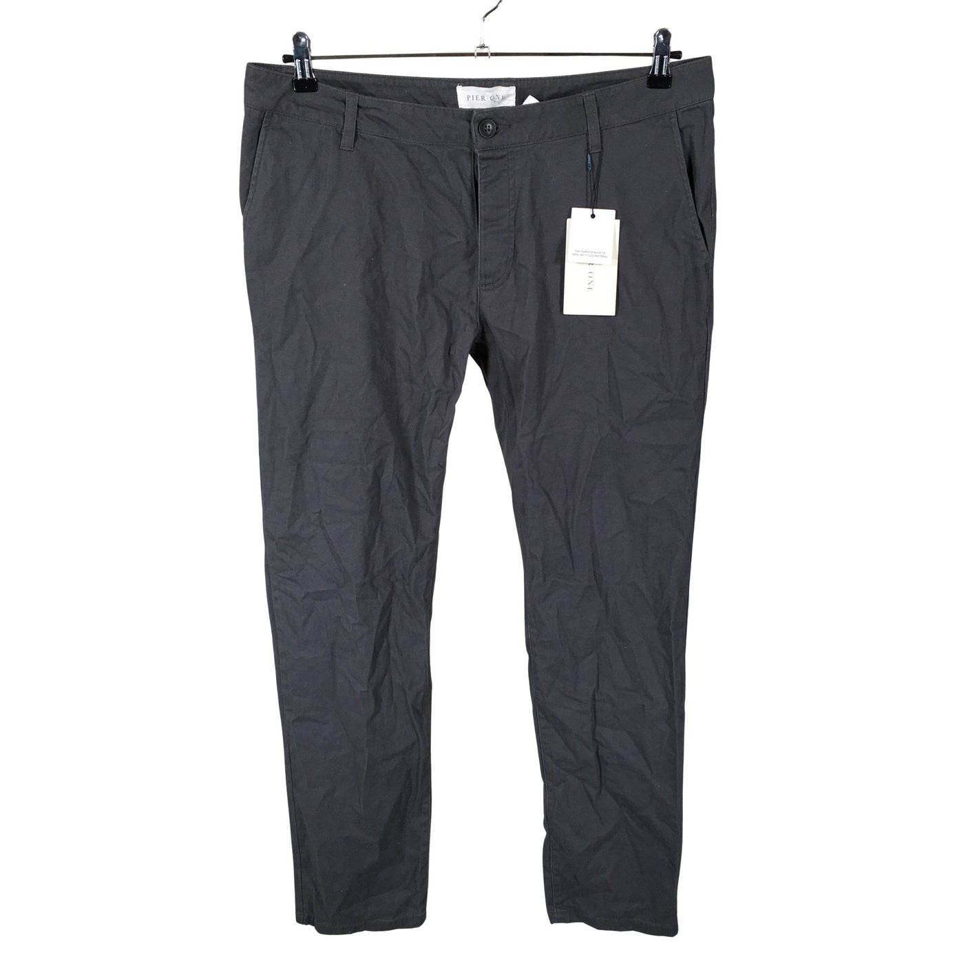 Unisex Pier One - Chinos, size W34 - Gray (1)