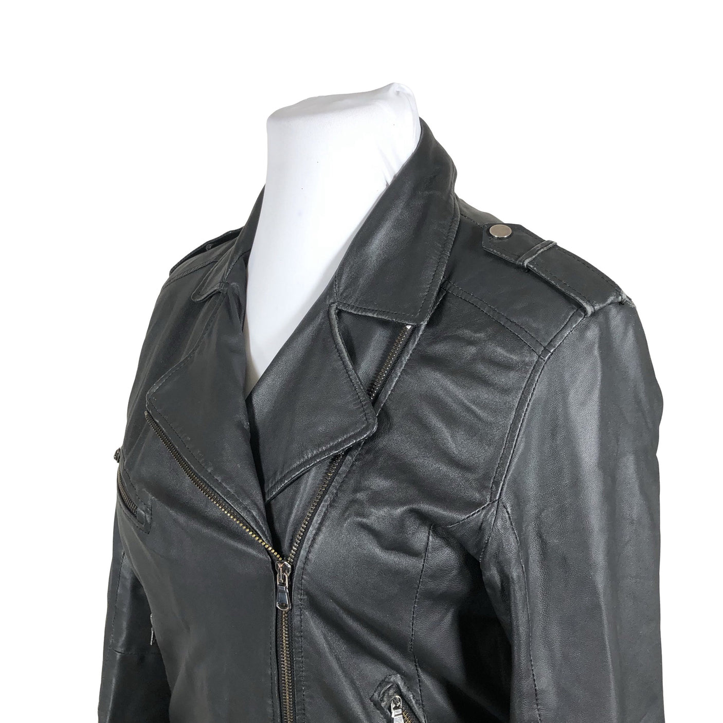 Unisex Friitala - Leather jacket, size 44 - Black (3)