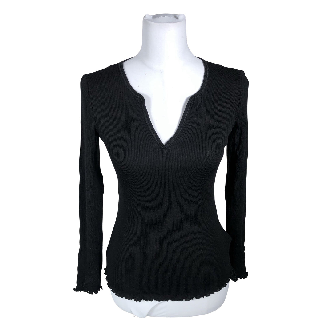 Unisex Arket - Tricot shirt, size 38 - Black (1)