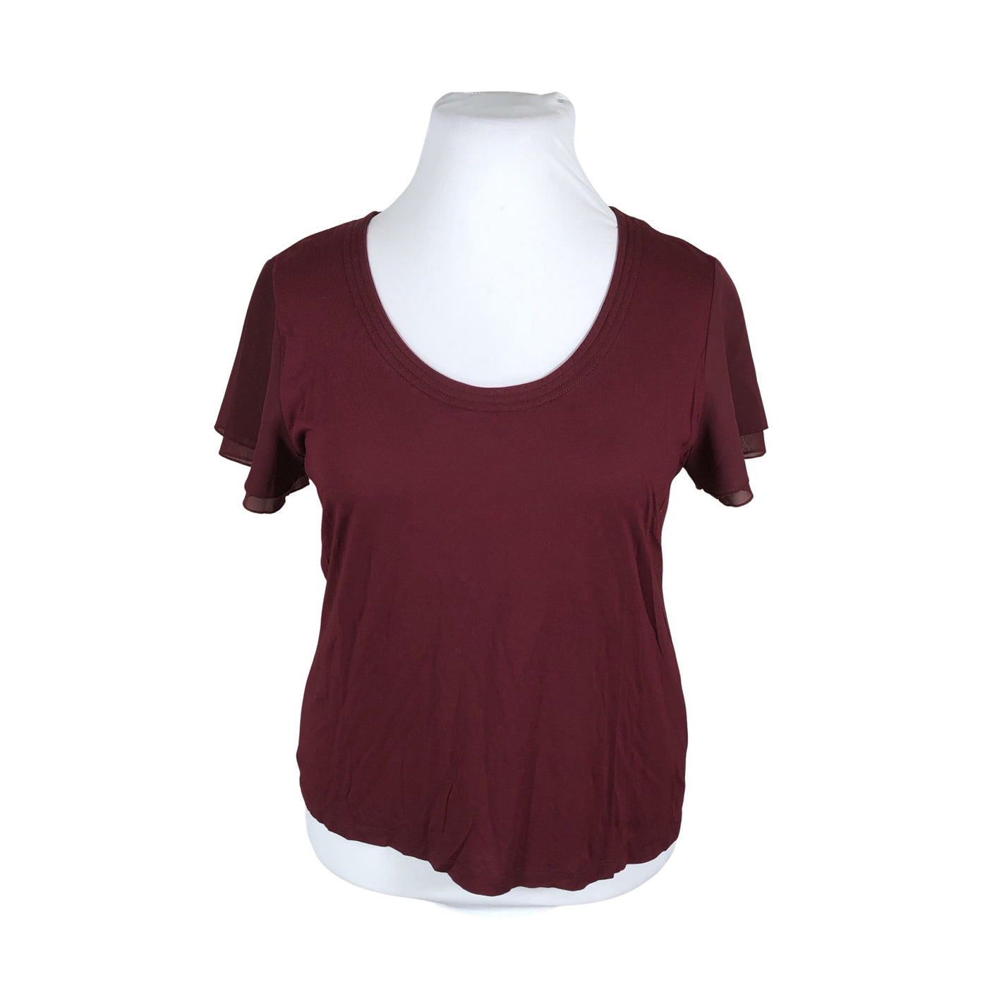 Unisex Comma - T-shirt, size 44 - Wine red (1)