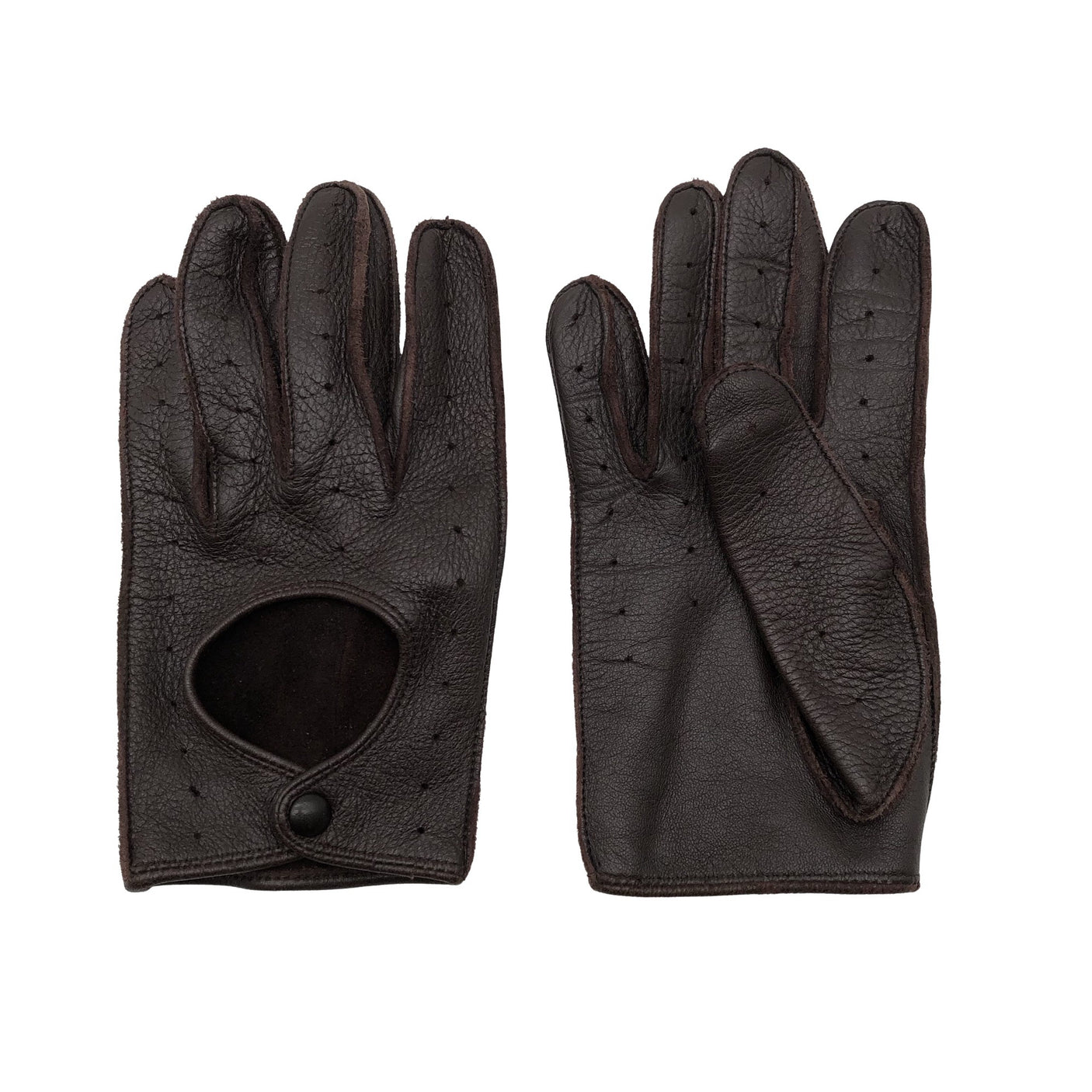 Unisex Sauso - Leather gloves, size Ei kokoa - Brown (1)