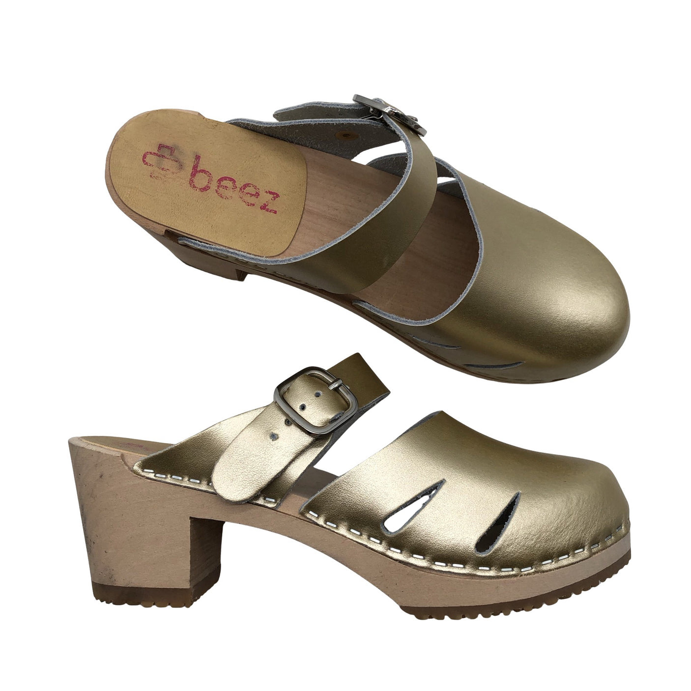 Unisex Beez - Slip-on shoes, size 38 - Gold (1)