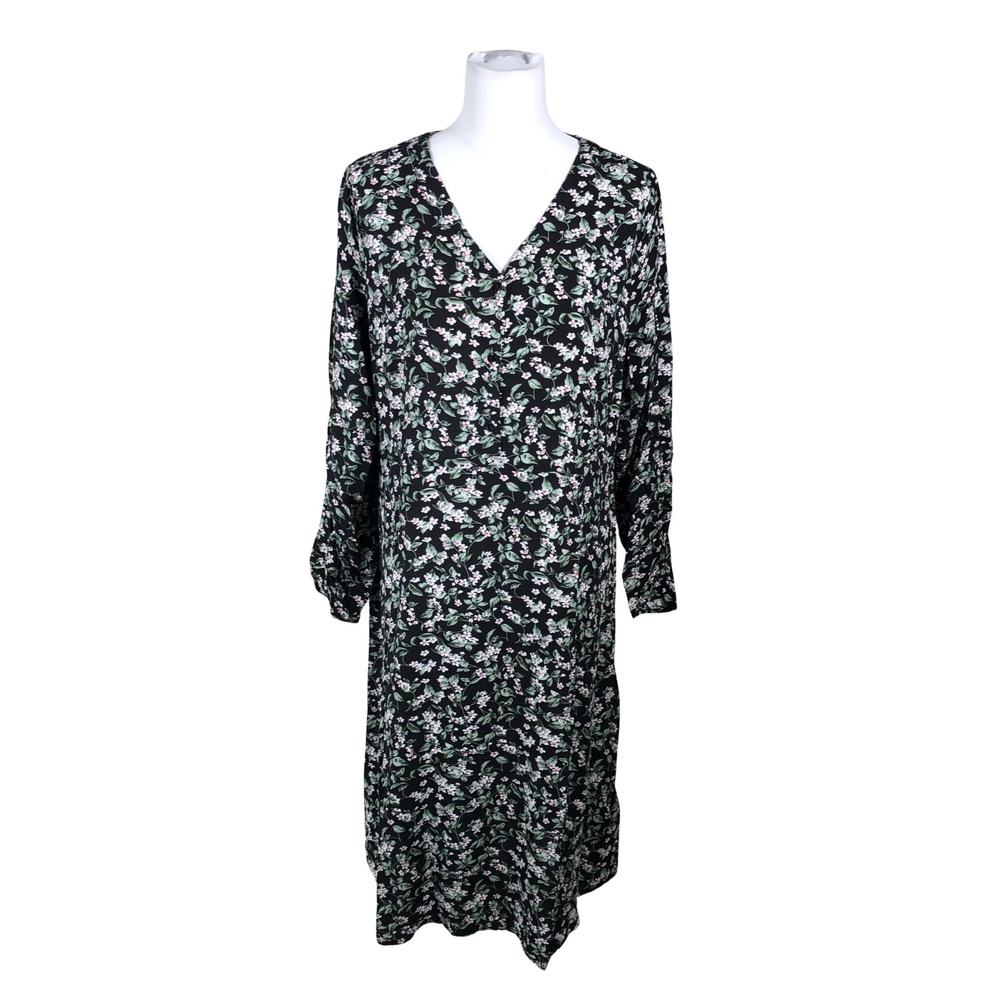 Unisex Fransa - Schiffon dress, size 38 - Black (1)