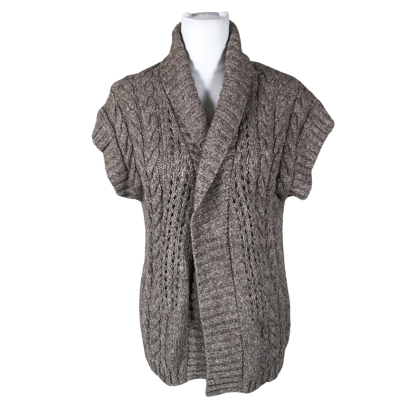 Unisex Massimo Dutti - Knit vest, size 40 - Brown (1)