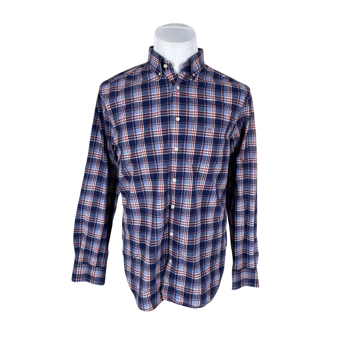 Unisex Gant - Collared shirt, size L - Blue (1)