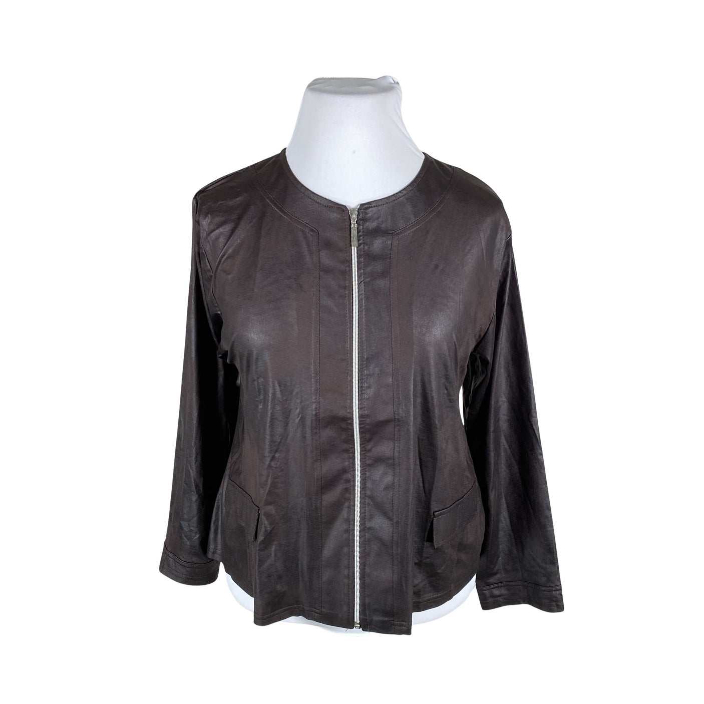 Unisex Magna - Sweat jacket, size 48 - Brown (1)