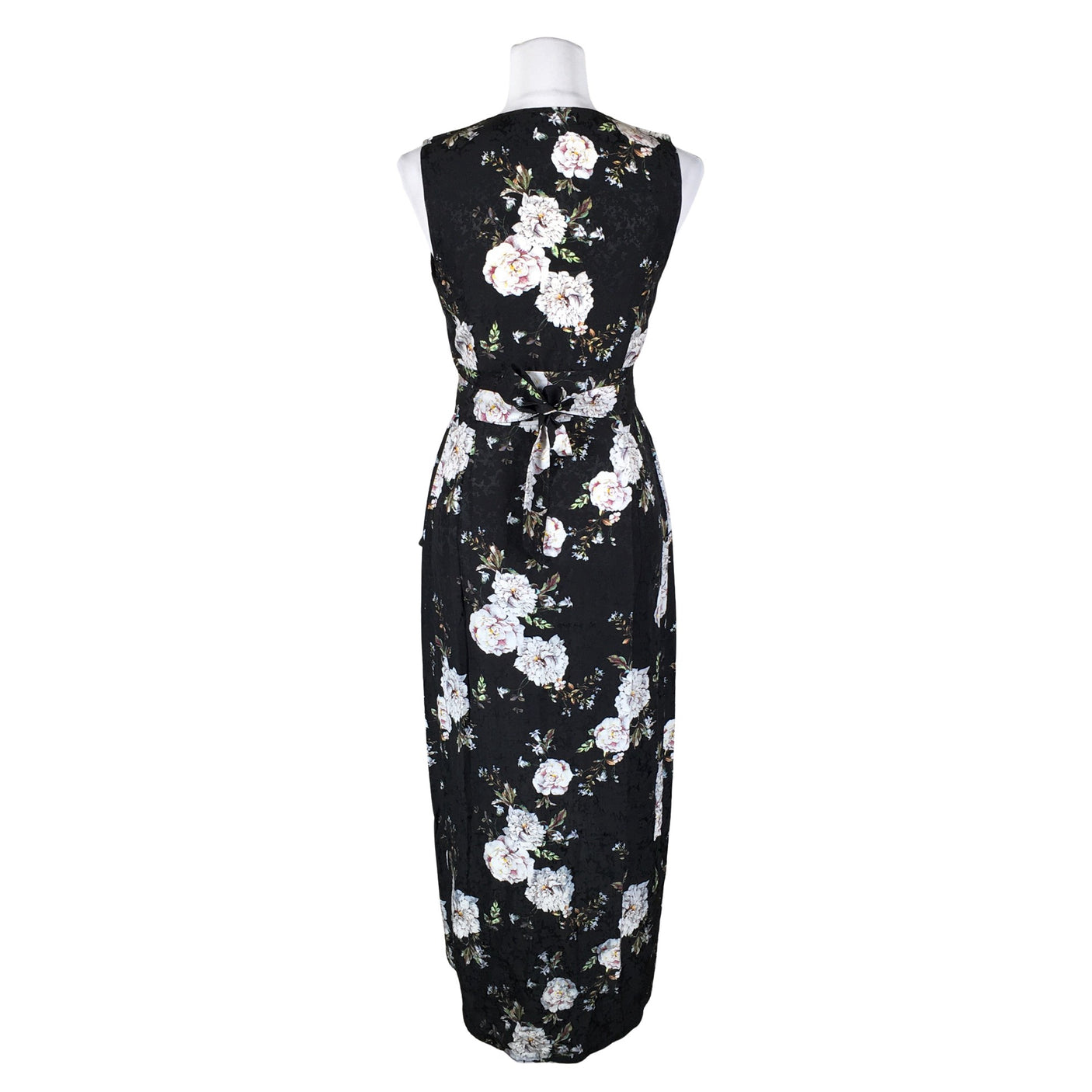 Unisex Forever New - Schiffon dress, size 36 - Black (2)